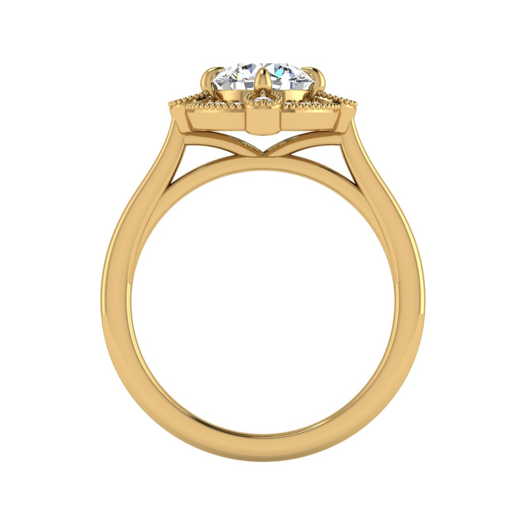 Amari Halo Engagement Ring